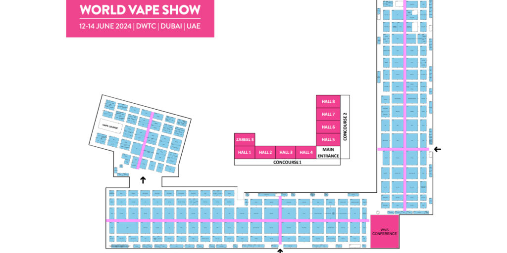 World Vape Show Dubai map