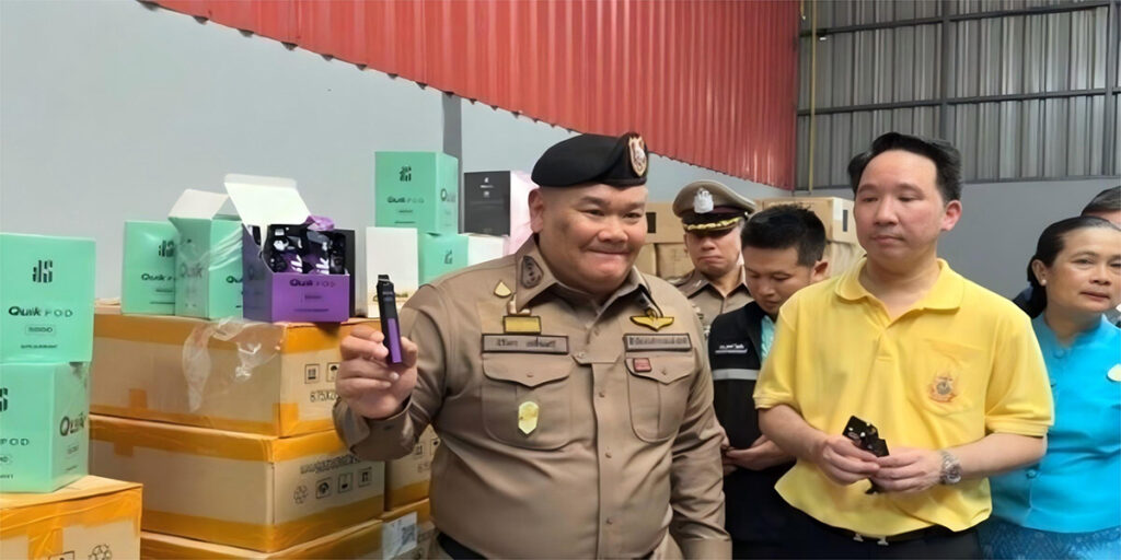 Thailand Cracks Down on Illegal E-Cigarette Distribution 183,000 Units Seized